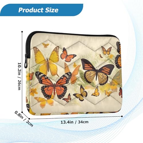 Funda para portátil Butterfly Flower 13-14 pulgadas impermeable miniatura 3