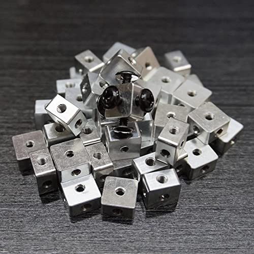 10MMMX10MMX10MM Bloque de Seis Lados de la Placa Cuadrada de la Placa de acrílico de la Placa de conexión del Bloque de conexión del Bloque Fijo del Accesorio del chasis DaJiKan