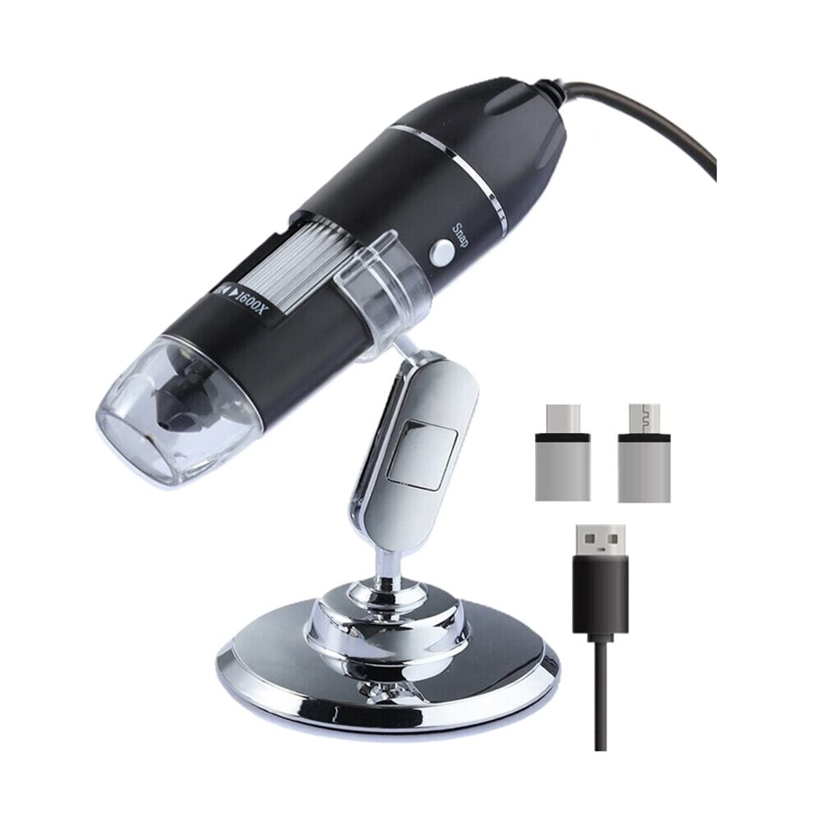 asdchZen Accessories Kit Slide Preparation Camer 1600X Zoom 8 Led Usb Microscope Magnifier For Electronic Microscope Microscope Accessories
