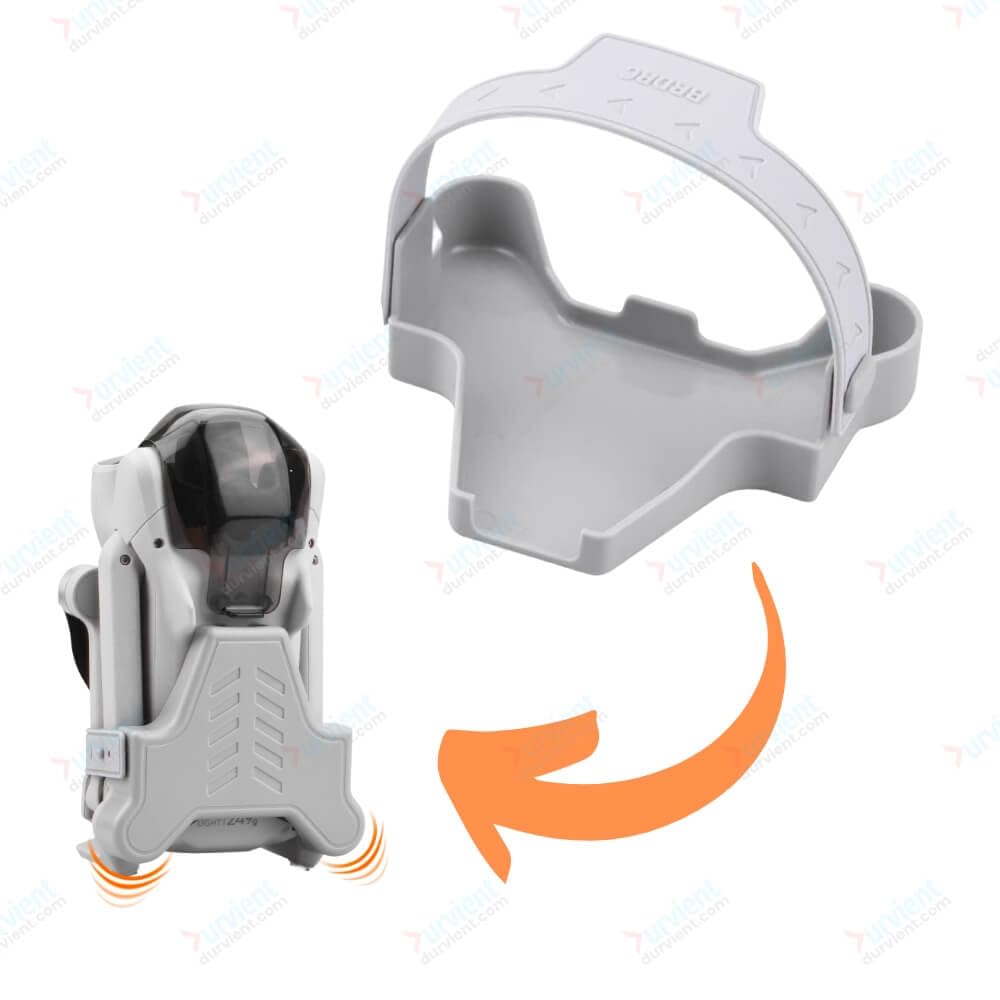 Durvient.com® Mini 3 / Mini 3 Pro Propeller Holder, Prop Guard Strap Protector Stabilizer for DJI Mini 3 Series RC Drone Accessories (Grey)
