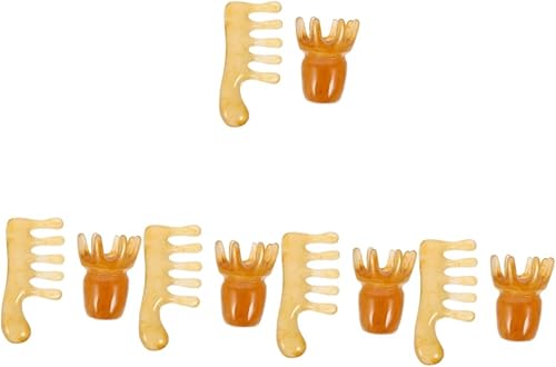 Healifty Peine de masaje de resina para el cuero cabelludo, Guasha, raspado del cuero cabelludo, Gua Sha, herramientas de masaje corporal,