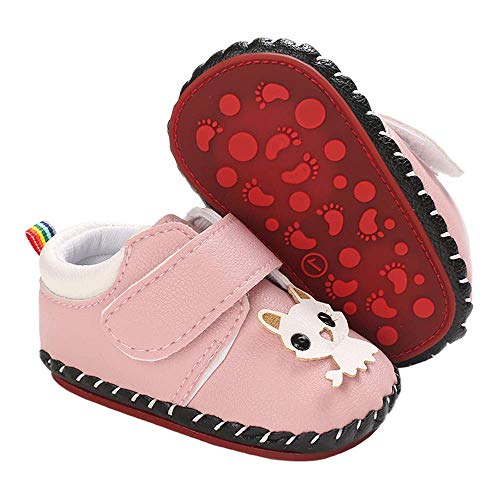 Baby Boys Girls Sneakers Soft Leather Anti-Slip Sole Baby Walking Shoes Infant Toddler Crib Pre-Walkers First Walkers Oxford Shoes Lace-up Lazy Loafers Baby Boy Girl Shoes 0-3â€¢6-12â€¢12-18 Months
