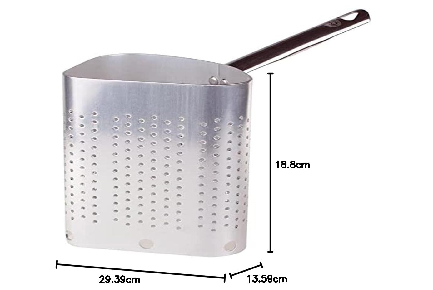 Pentole Agnelli ALMA153B40 Spicchio Singolo Alto, Alluminio Professionale, 40 cm