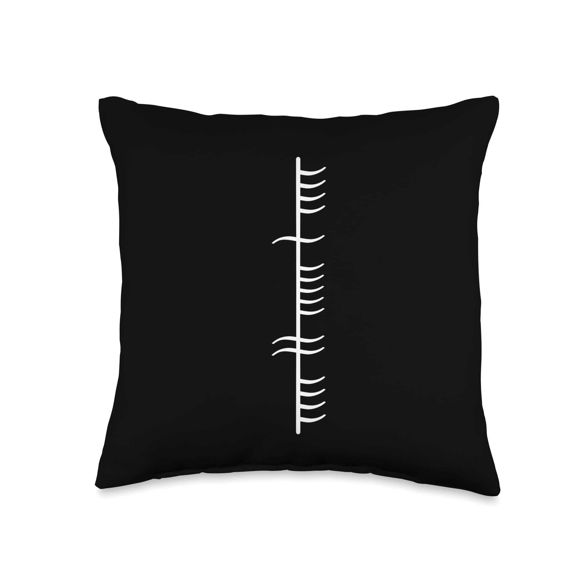 Ogham Tree-SONAS-Happiness Throw Pillow, 16x16, Multicolor