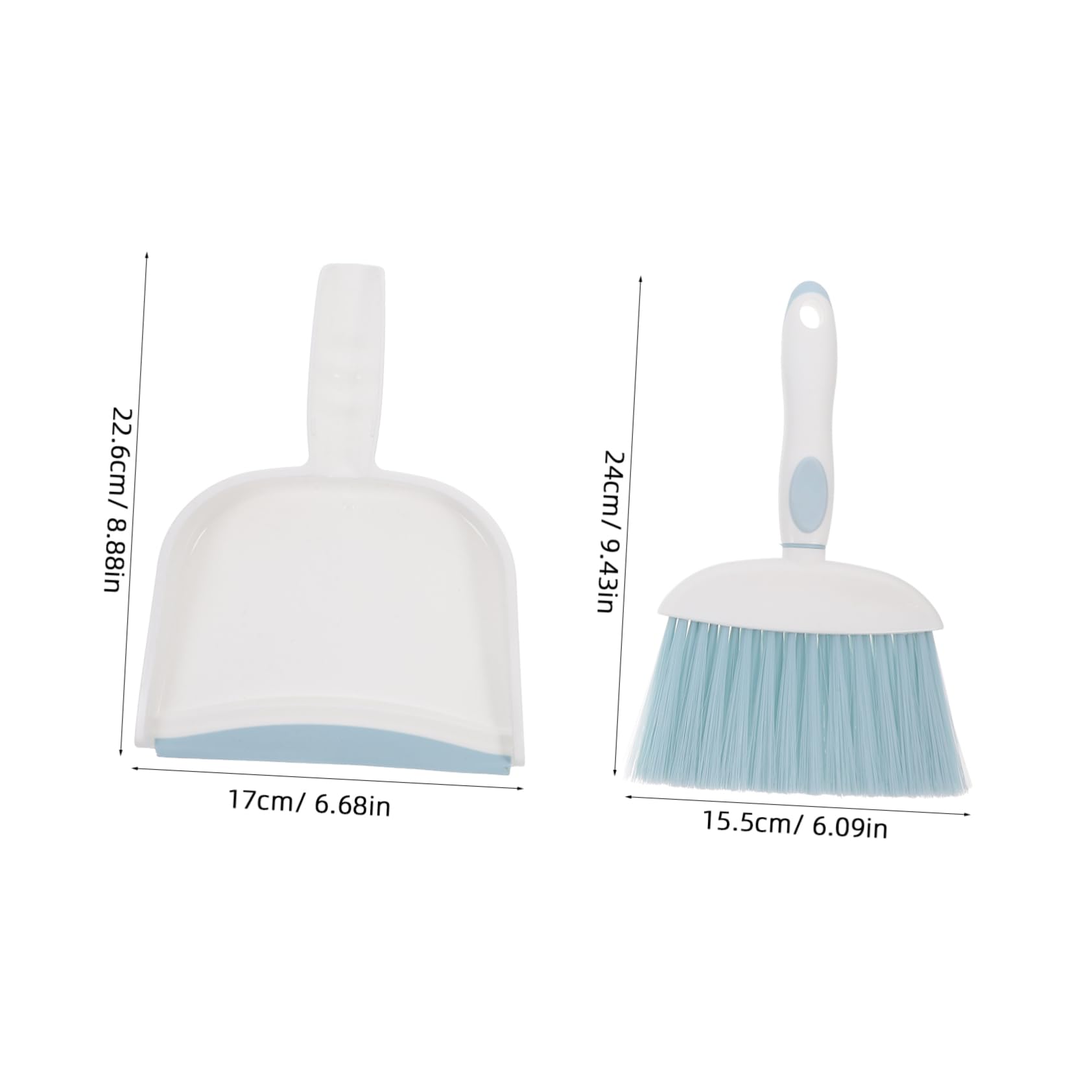 Healeved Mini Dustpan and Brush Set Hand Broom for Desk Sofa Small Broom and Dustpan Set Portable Dust Pan and Brush Blue Enhanced Cleanliness