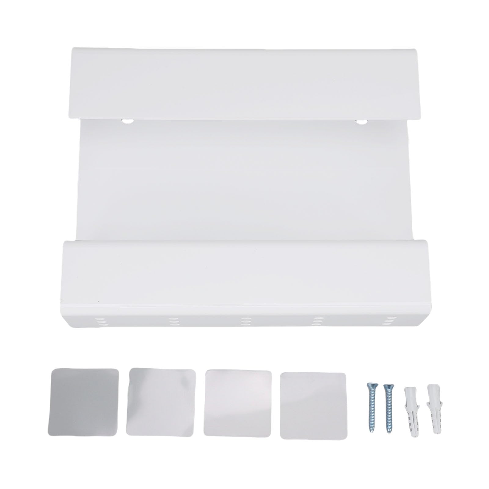Support de paille mural blanc en acrylique avec drainage de fond