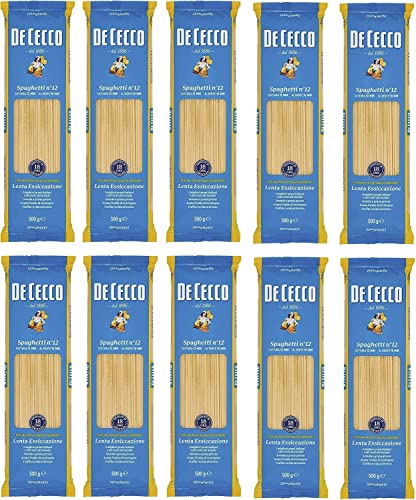 10x Pasta De Cecco 100% Italienisch Spaghetti n. 12 Nudeln 500g + Italian Gourmet Polpa 400g Cover