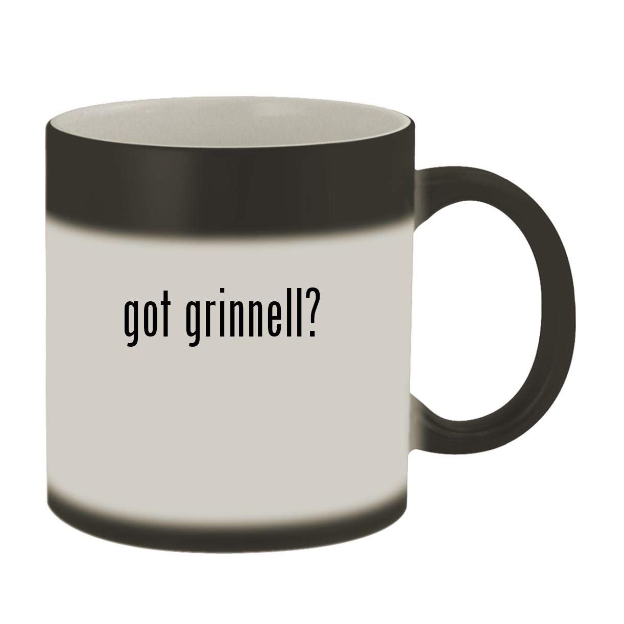 got grinnell? - Ceramic Matte Black Color Changing Mug, Matte Black