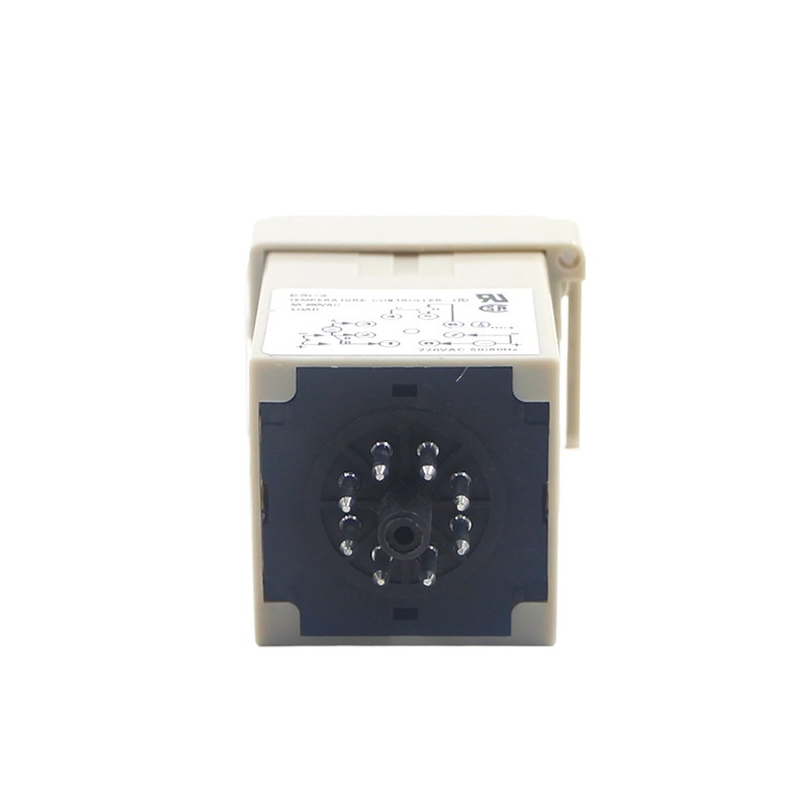 Wyjście przekaźnikowe Wejście K 0-400C wskaźnik z szyną prowadzącą wtyczki Typ 48 x 48 mm termostat AC 110V-220V Regulator temperatury (bez gniazdka)