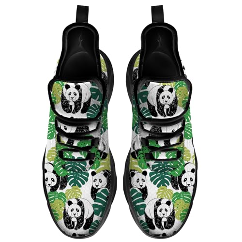 Men's Women's Panda Shoes Cartoon Panda Print Sneakers Running Walking Tennis Shoes Gifts for Men Women3
