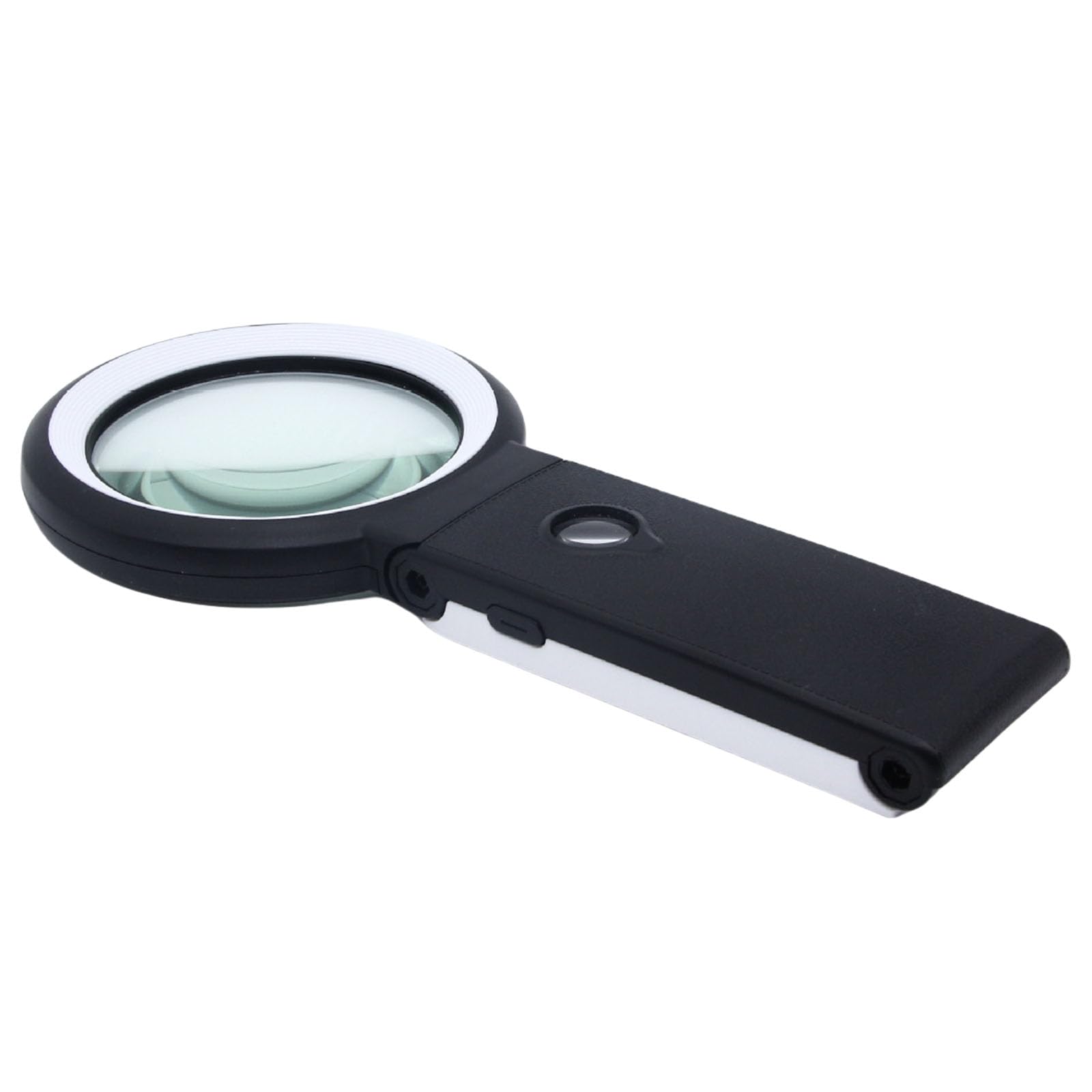 Kelisdi Black And White Magnifier With Light & Stand, 10X 30X, Led Handheld For Detailed Work Jewelry Macular Degeneration Adjustable Brightness Led Magnifier
