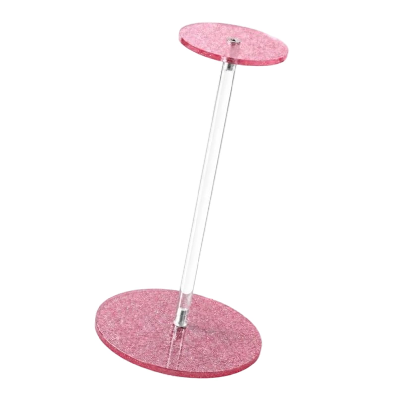 Elnwnnkc Display Stand for Desk or Dresser, Acrylic Tabletop Hat Holder for Baseball Caps and Bucket Hats with Clear Rod Acrylic Hat Display Stand Baseball Cap