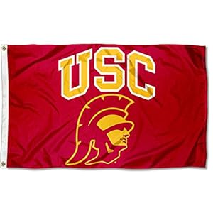 USC Trojans Trojan Head Flag