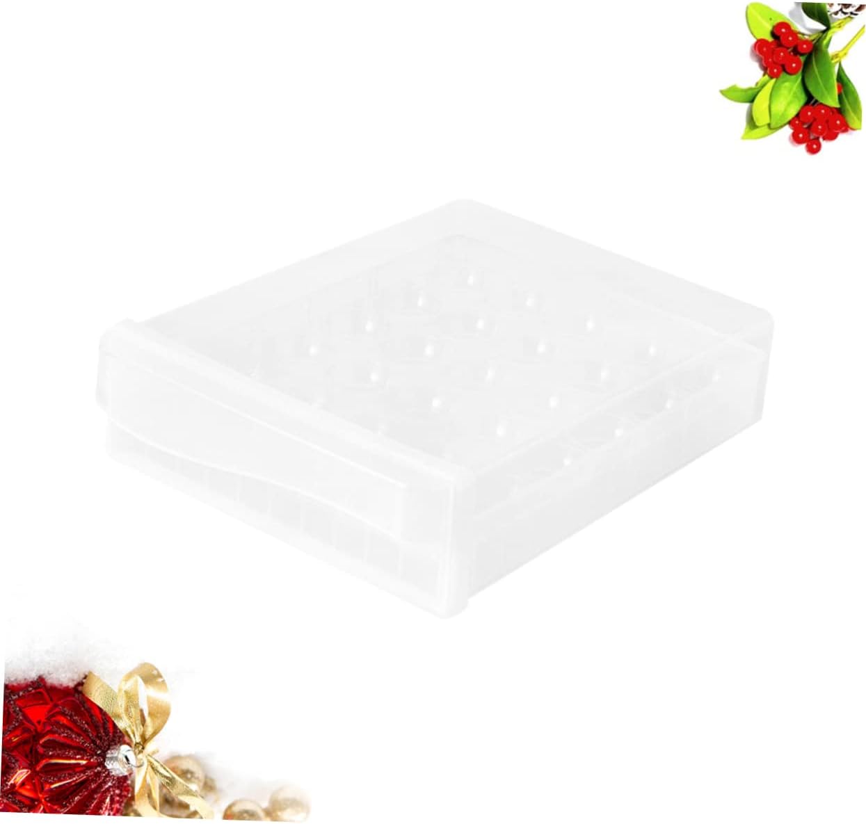 1pc Plastic Egg Organizer for Refrigerator Durable Home Egg Storage Box Transparent Design Space-saving Dumpling Container