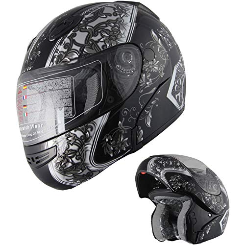 X4 Motorcycle Helmet Adult DOT Modular Flip up Full Face Sports Bike Snowmobile