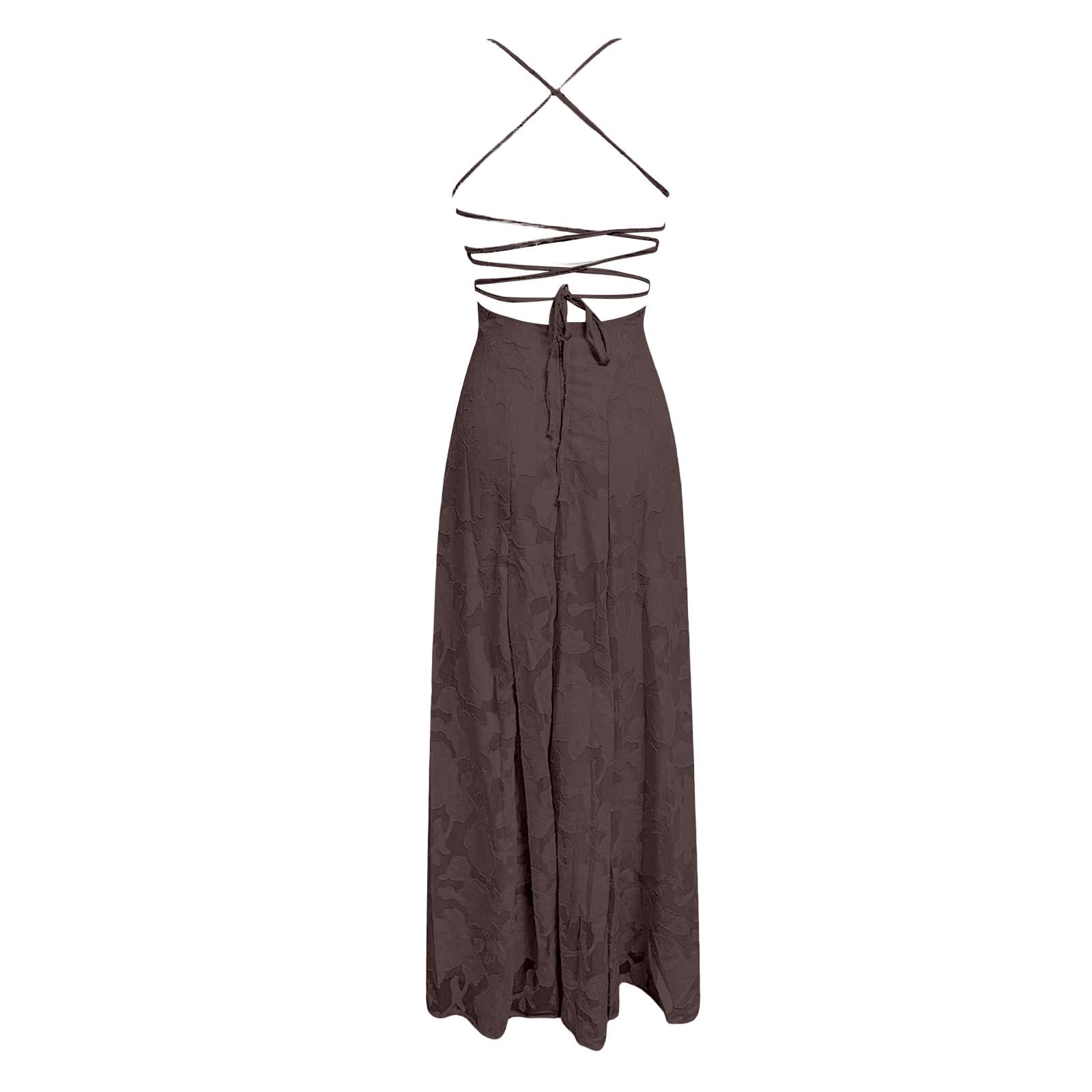 Vestido Casual de Verano sin Mangas, Escote en V, Ajustado, con Abertura Lateral, Tirantes y Espalda Descubierta, Ideal para Fiestas y Discotecas. Un Atuendo Elegante.