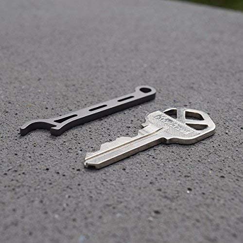 Brew Soldier Thin Titanium Beer Bottle Opener With Stainless Steel Key Ring - Made In The Usa #TOP4