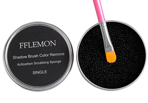 FFLEMON Makeup Brush Cleaner Kit, Makeup Brush Color Removal Cleaner Sponge,Remove eye shadow or blush color from makeup brush to change colors,Makeup Brush Quickly Cleaner(SINGLE)