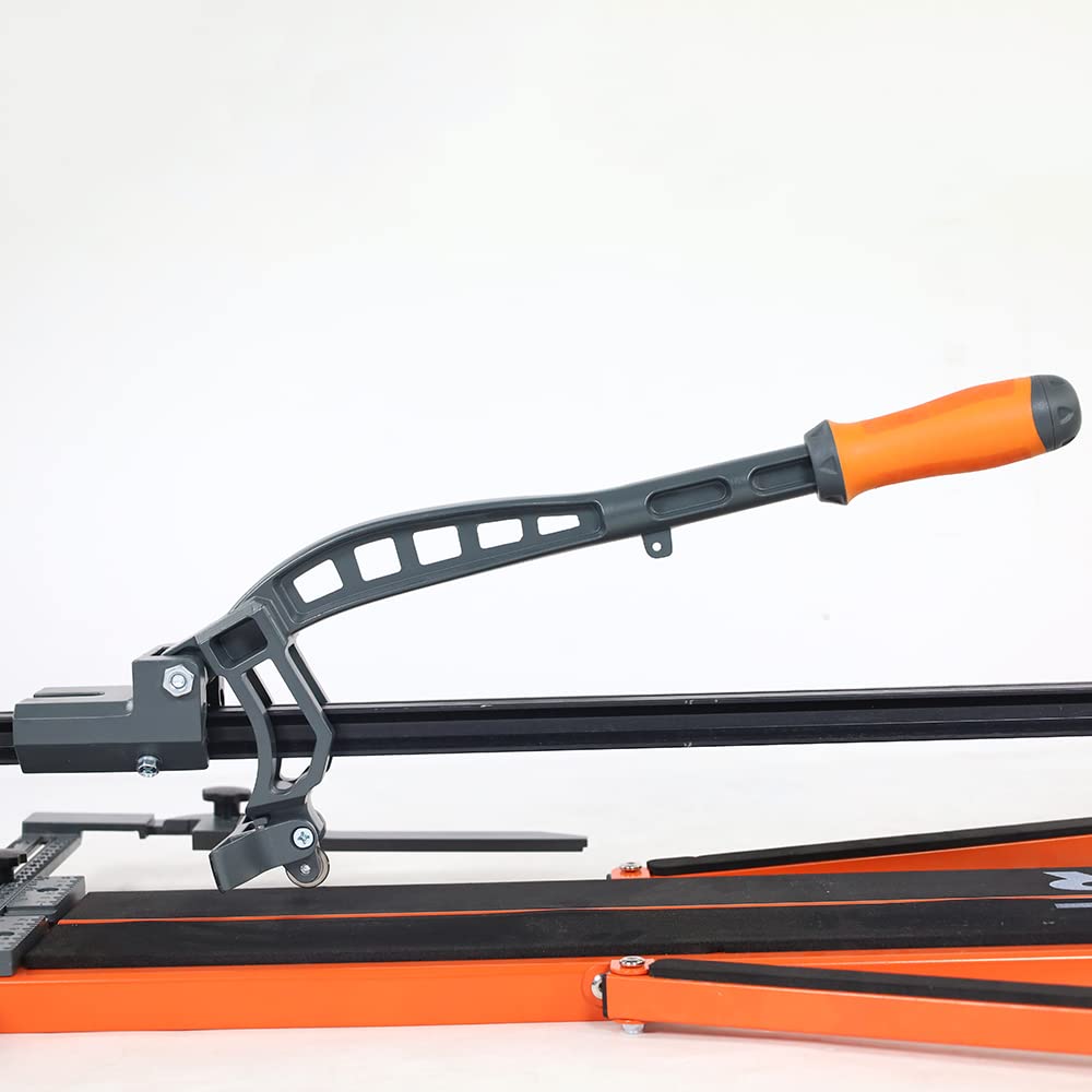 TILER Manual Tile Cutter,Professional Porcelain Ceramic Tile Cutter, Removable Scale & Tungsten Carbide Cutting Wheel, Anti-Skid Feet & Ergonomic Handle 8102E-5B