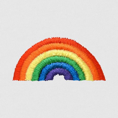 DALIX Rainbow Embroidered Zip Hoodie Fleece Long Sleeve Pocket Warm Soft Mens2