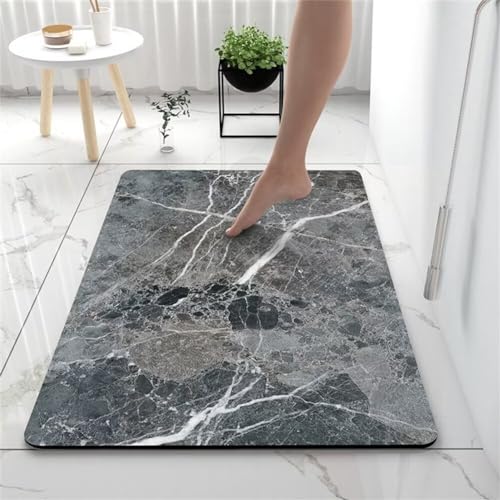 Tapis de bain diatomite séchage rapide grand format lavable texturé