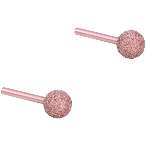 DOITOOL 2pcs cabeza de tazón de tungsteno almohadilla accesorios de acero Herramientas Rod parte para Reing Pulido Re Dome Grinder Power Car Buffing