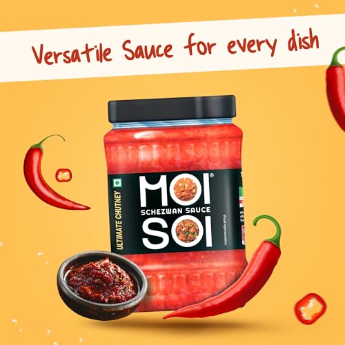 Image of MOI SOI Schezwan chutney Sauce 575gms glass bottle