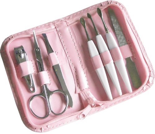 Jed Mart7 Pcs Nails Manicure set in Wallet, Colors may vary