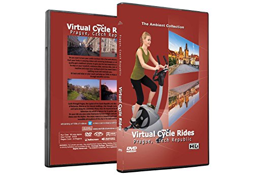 Virtual Cycle Rides DVD - Prague, Czech Republic - for Indoor Cycling, Treadmill and Running Workouts