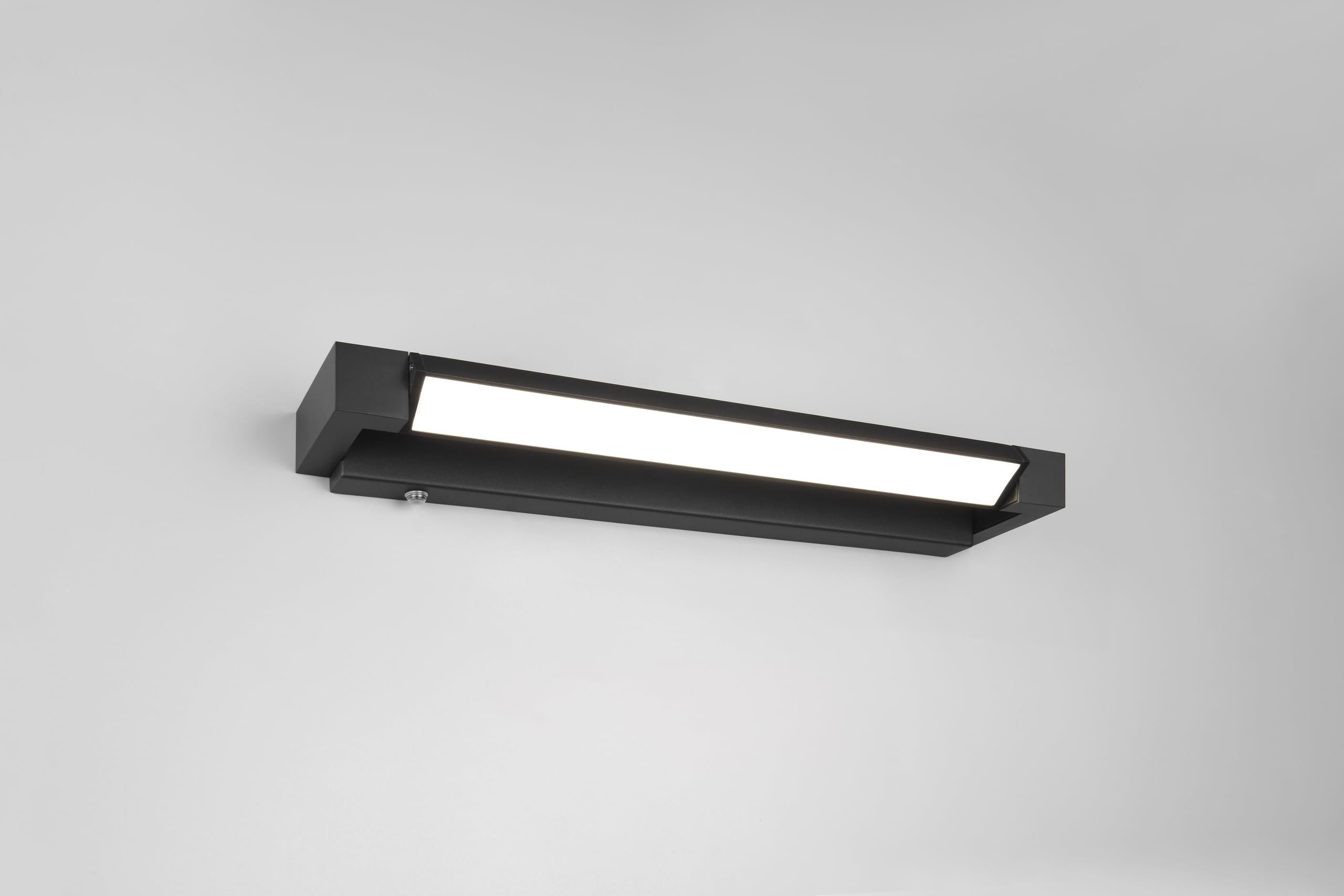 Trio Leuchten FABRIZIO LED Applique de salle de bain 9W Aluminium Noir mat Dimmable Couleur réglable