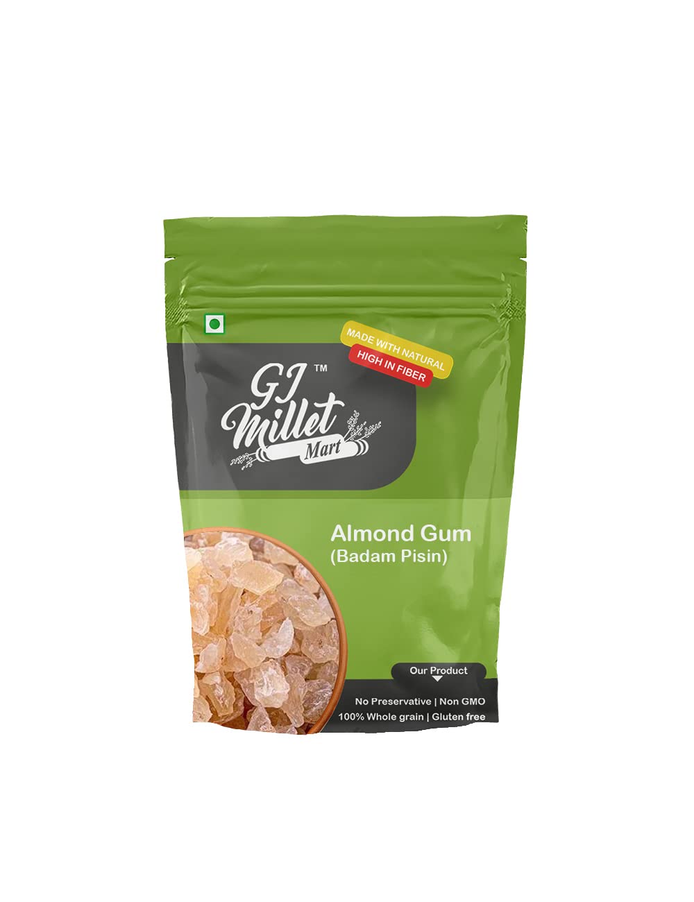 Buy GJ MILLET MART Almond Gum, Badam Pisin (Edible Gum) 100g (Badam