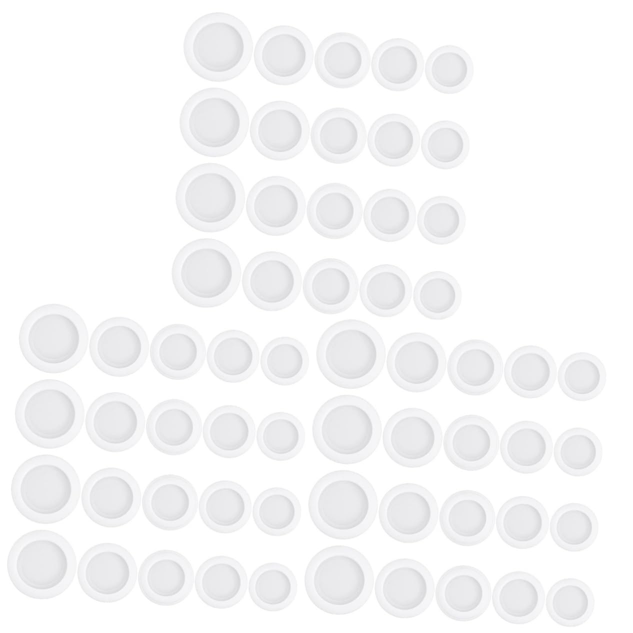 Zerodeko 3sets 20pcs Piggy Bank Stoppers Bottom Plugs for Plaster Dolls and Saving Boxes Easy Installation Lightweight Secure Closure for Savings 20pcs*3