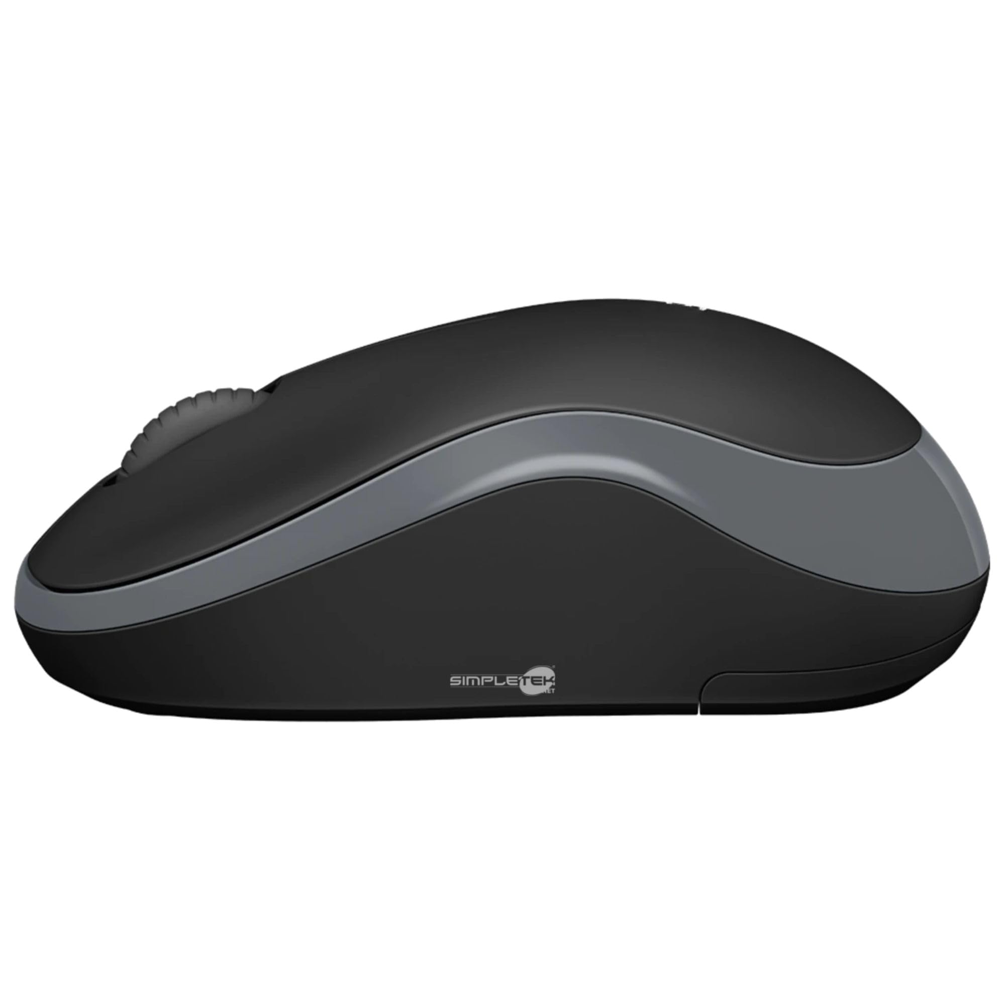 SIMPLETEK - Bezprzewodowa klawiatura i mysz optyczna | niemiecki układ DE QWERTZ | Anti-Skip, zasięg 10 m, zasięg 2,4 GHz (odnowiony)