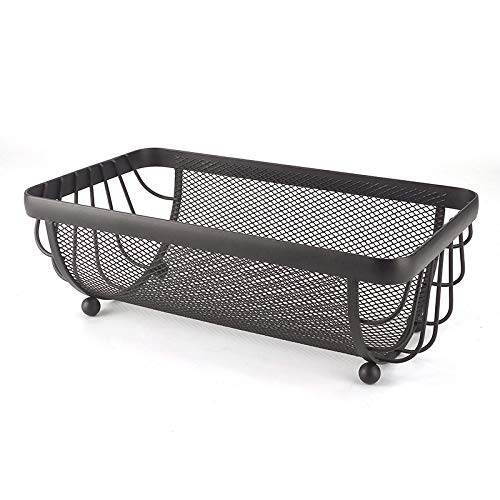 Bol à fruits en fer, panier moderne en fil métallique pour collations, décoration de cuisine, panier alimentaire creux pour citron, fraise, banane, raisin, orange