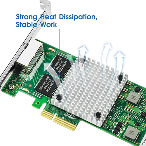 Adaptador de red PCIe x4 con doble puerto Gigabit Ethernet miniatura 3