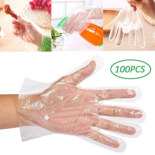 Disposable Plastic Gloves, Food Prep Safe Gloves, Disposable Household Gloves, Powder Free, Safe