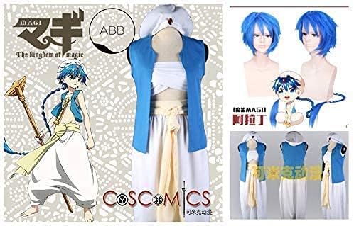 Amazon 梦漫cosplayコスプレ衣装 マギ アラジン ウィッグ コスチューム 変身 仮装 ステージ服 舞台 ハロウィン クリスマス 女 S コスプレ 仮装 通販