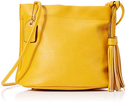 N.V. Bags 312, Cuerpo cruzado. para Mujer, mostaza, SMALL