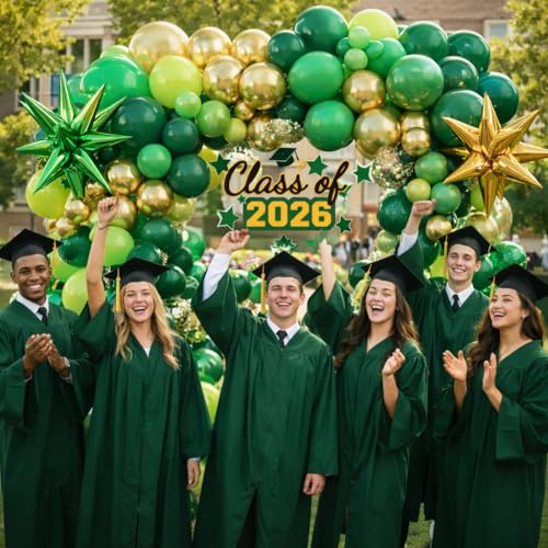 Arche de ballons vert et or Tesochye de qualité supérieure pour réception - 4