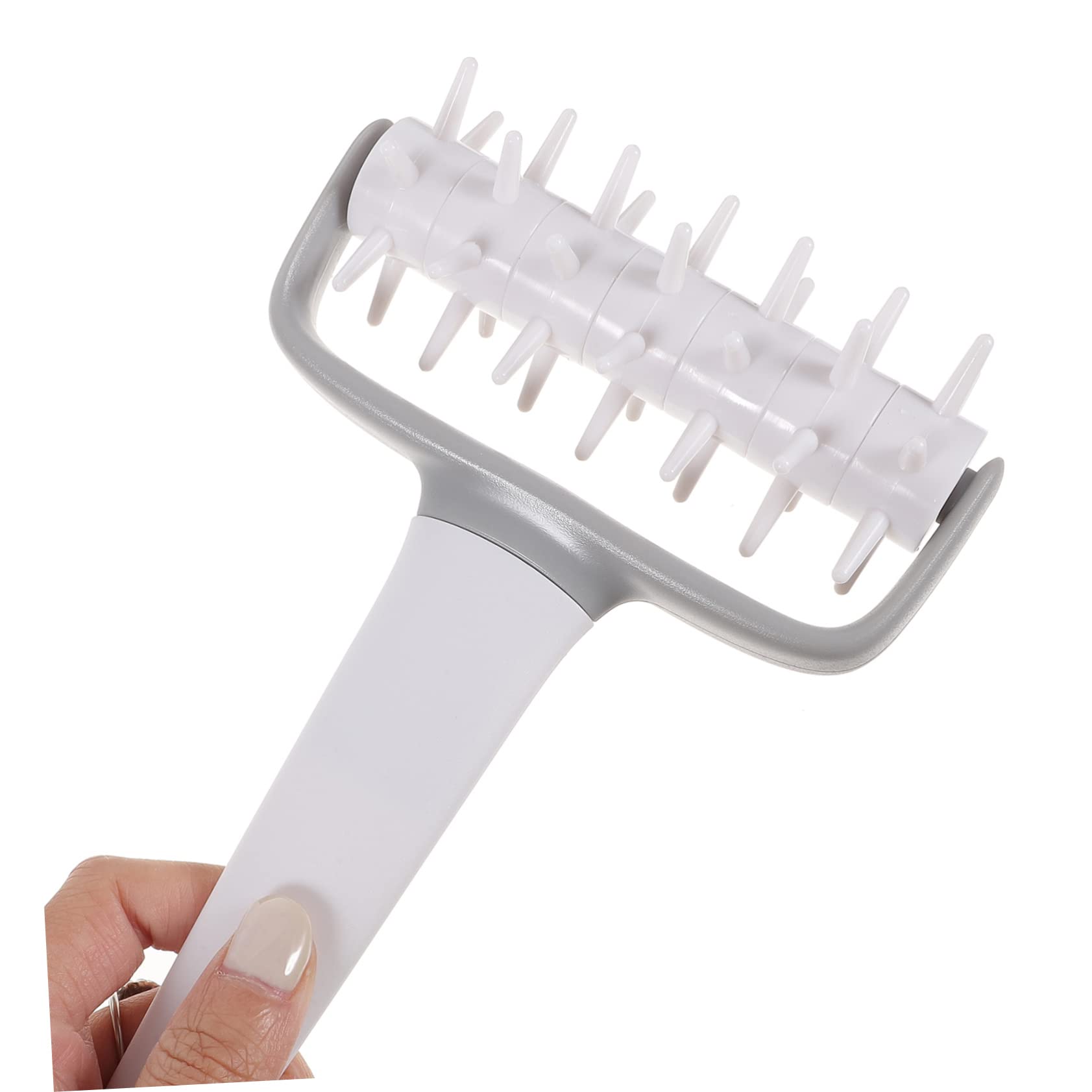 TOPPERFUN Pizza Dough Press Pizza Hole Maker Cake Pie Dough Docker Plastic Pastry Roller