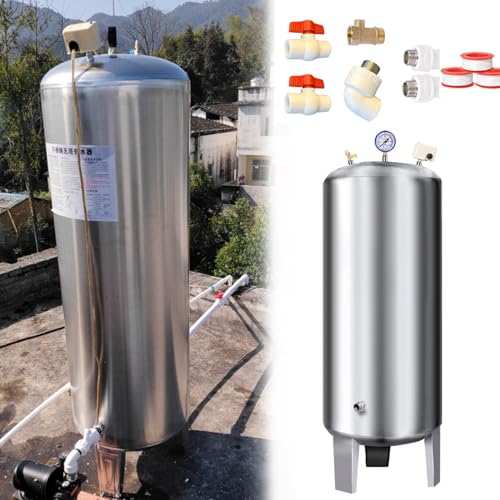 Drfghk Edelstahl-Druckwassertank 79 Gallonen