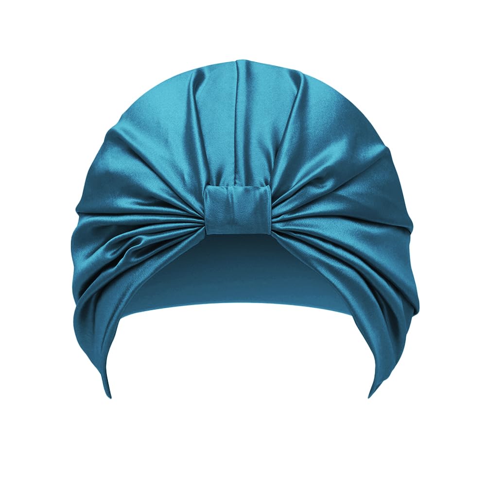 townssilk 100% Maulbeerseide Frauen Nachtmütze, 16Momme Schlafmütze Seide Duschhaube Gut für das Haar, schützt das Haar, Seide Nachtmütze,Beliebte,