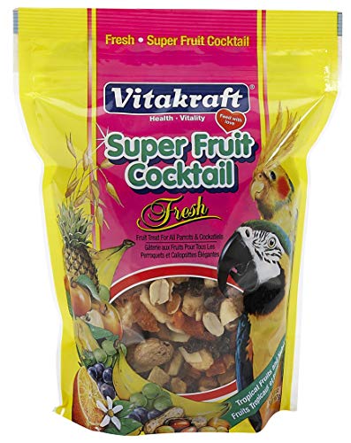 Vitakraft Fresh Super Fruit Cocktail Tropical Treat for Parrots & Birds, 20 oz