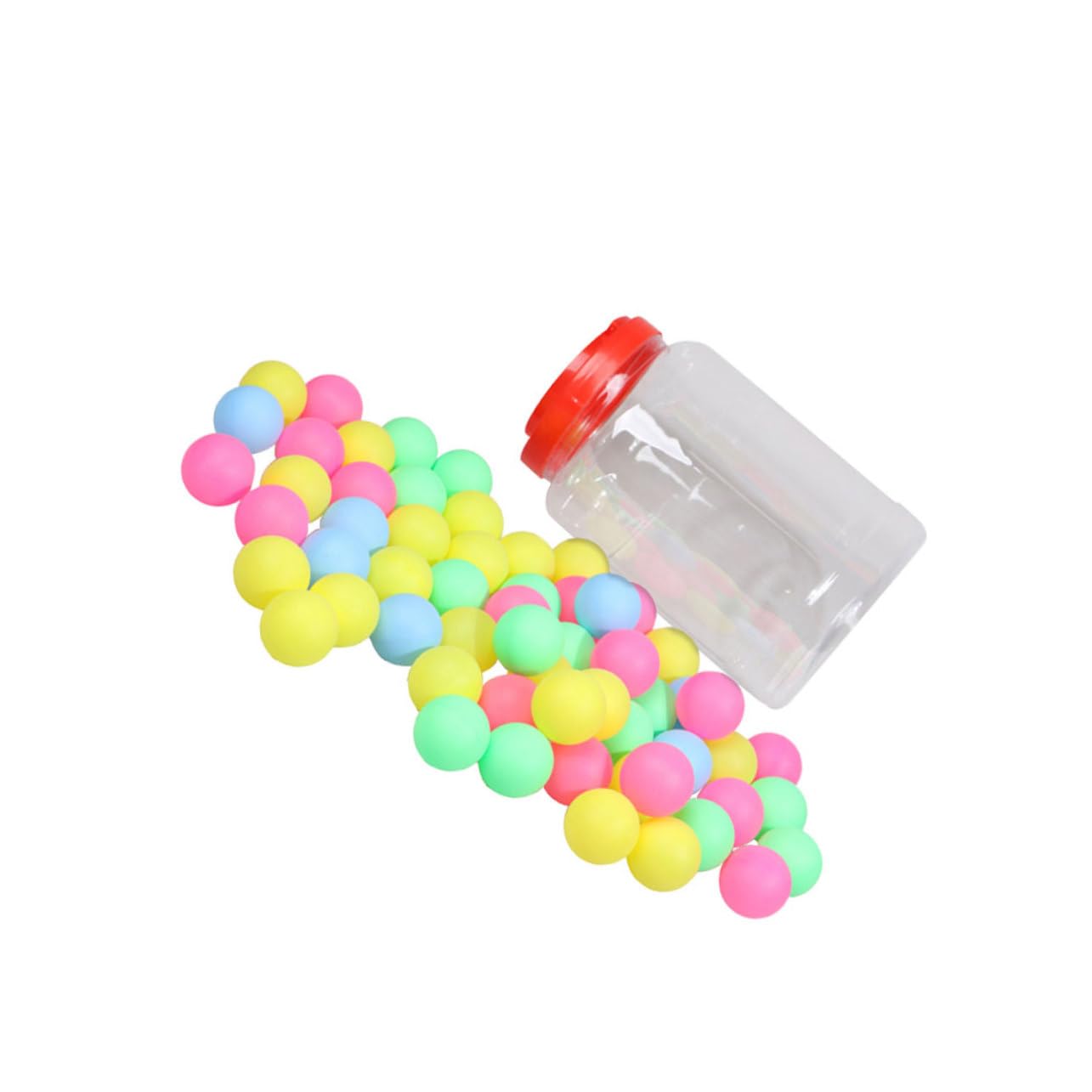 KESYOO 100pcs Mixed Color Seamless Game Balls Versatile Entertainment and Balls for Parties Events and Celebrations