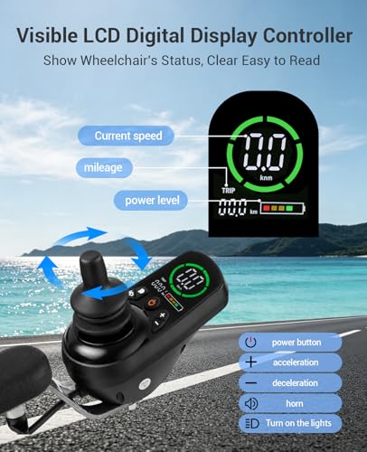 Image of Aotedor Electric Wheelchairs for Adults,39 lbs Lightweight Foldable Power Wheelchair,Up to 15 Miles Range,Ergonomic Comfort Seat,Brushless Motors,Airline Approved Mobility Chair for Travel