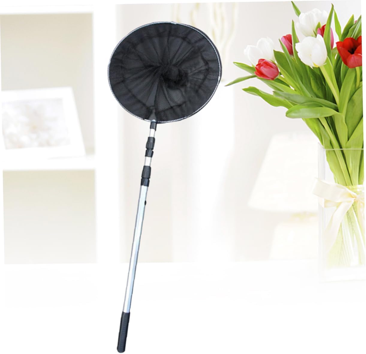Aquarium Fish Net 1.5m Telescopic Retractable Net with Aluminum Alloy Handle with Mesh Random Style