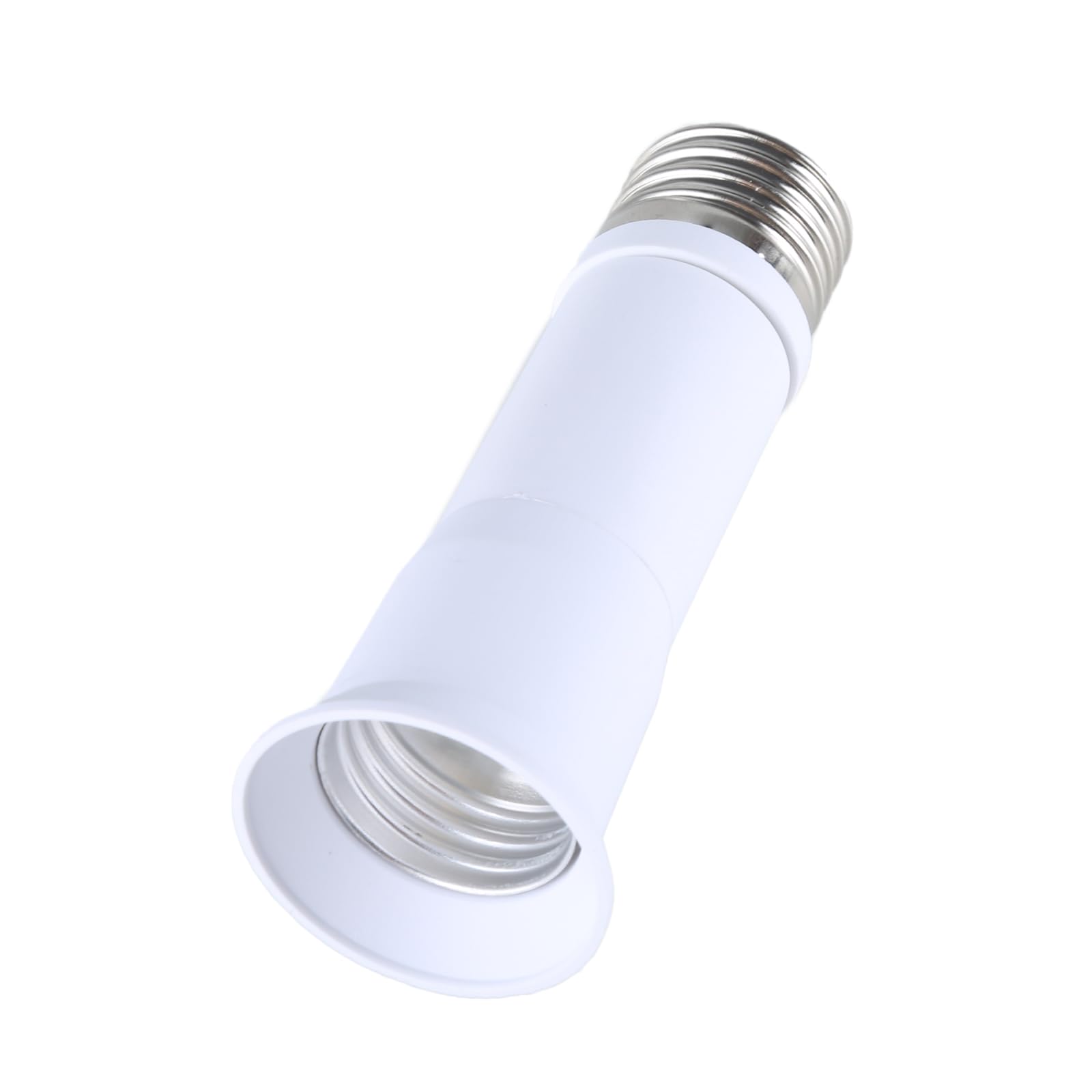 ZBIianxer Flexible E27 to E27 Screw Bulb Base Adapter, 11-13.50cm Extendable Lamp Socket Converters, Durability ABS 100W Capacity, Light Socket Extender