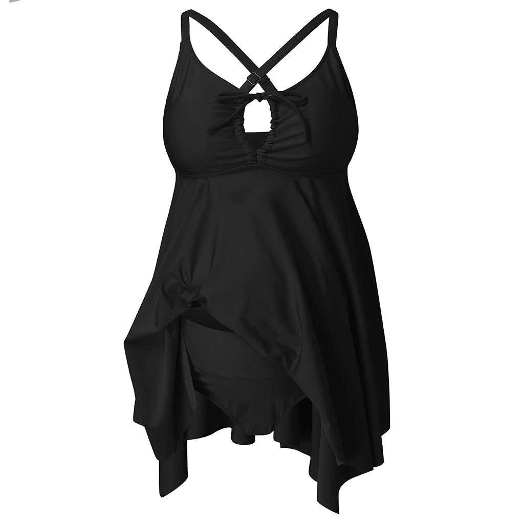 Conjunto Dos Piezas Falda Traje baño Maternidad Correa sólido Mujer Embarazada Tankinis Set premamá Elegante bañador cómodo Ajustable Verano