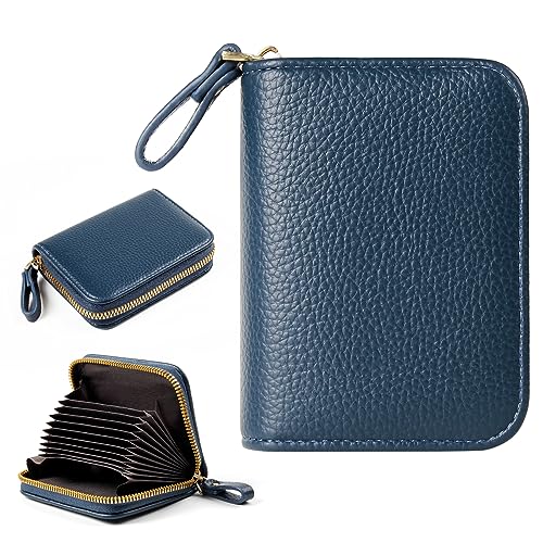 Image of Credit Card Wallet, RFID Card Case Wallet, Zipper Card Cases Holder for Men Women, RFID Blocking, KeyChain Wallet, Compact Size Card Organizer Case for Women