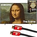 Samsung QN32LS03B 32 inch The Frame QLED 4K UHD Quantum HDR Smart TV + Deco Gear 4K HDMI 2.0 Cable w/Pure Copper Conductors x2 & CPS Exclusive 26 Month Protection Pack Bundle (BEACH-CPS-261000)